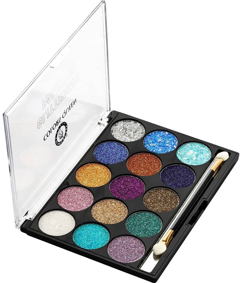 Colors Queen Glittering Eyeshadow Palette (Shade - 01) view 2