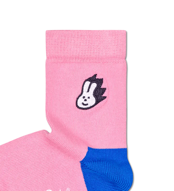 Happy Socks Kids Embroidery Bunny Sock view 2