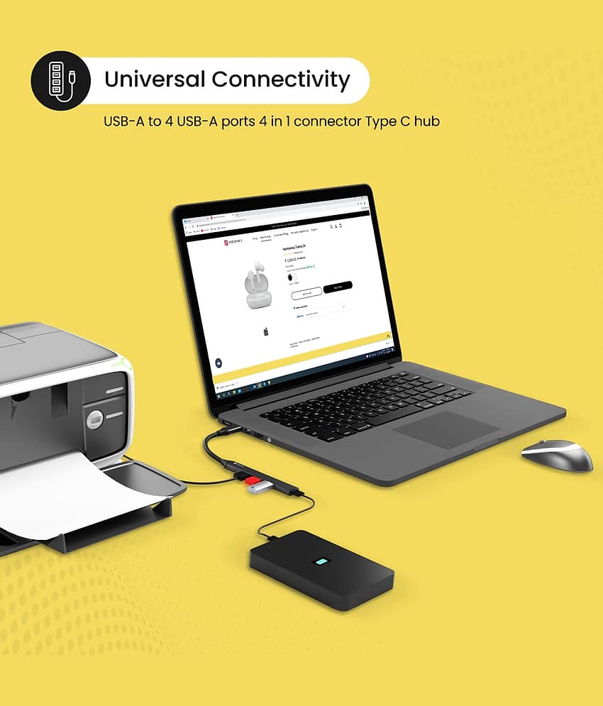 Portronics 4 port USB Hub view 2
