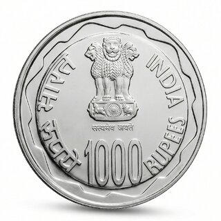 50 Grams 1000 Rupees 2010 Brihadeeswarar Temple Silverplated Fantasy Variant view 2