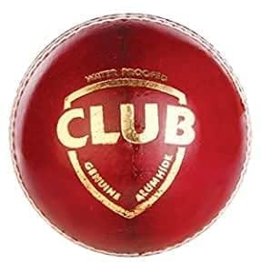 Club Leather Cricket Ball Two Piece Club Size Cricket Ball Match Cricket Practice Ball 2 pic (Club Ball - Red/White) view 2