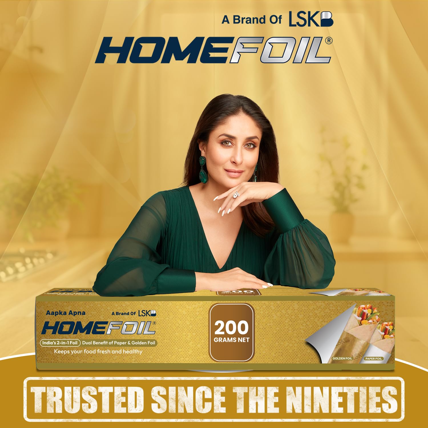 HOMEFOIL 2-in-1 Paper & Golden Foil (200 Grams) view 2