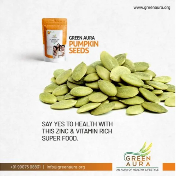 Green Aura Pumpkin Seed - 200 gm view 2