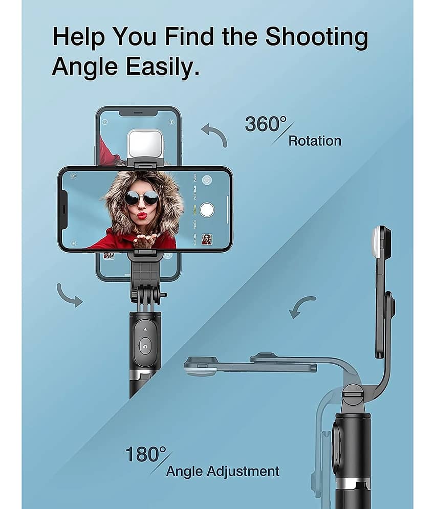 NAFA Mini Tripod Adjustable with Mobile clip holder Mobile,Mobile Phone & Camera view 2