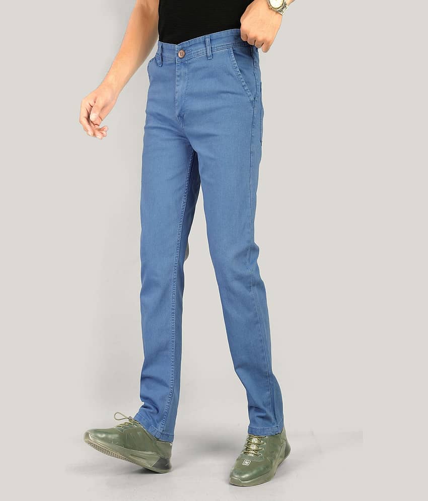 MOUDLIN Regular Fit Clean Look Men's Jeans - Light Blue ( Pack of 1 ) view 2