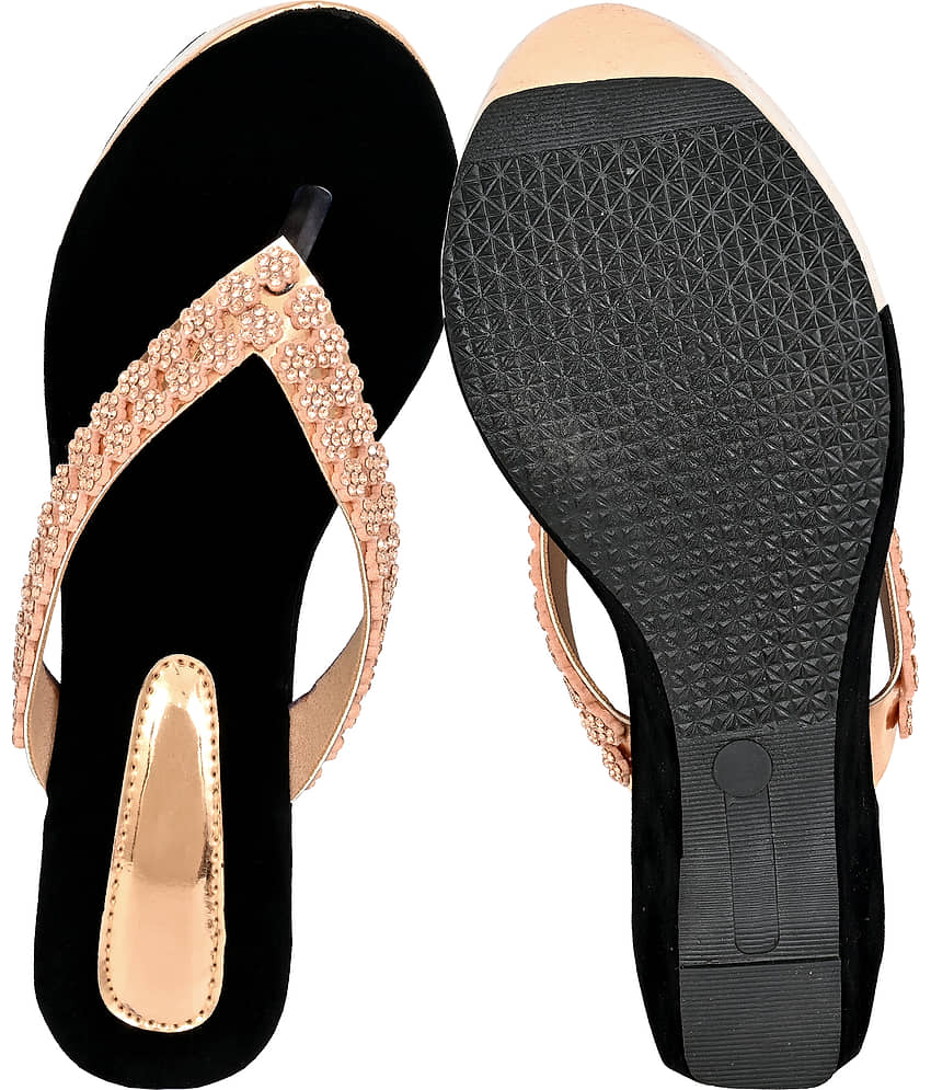 Altek Gold Women's Slip On Heels view 2
