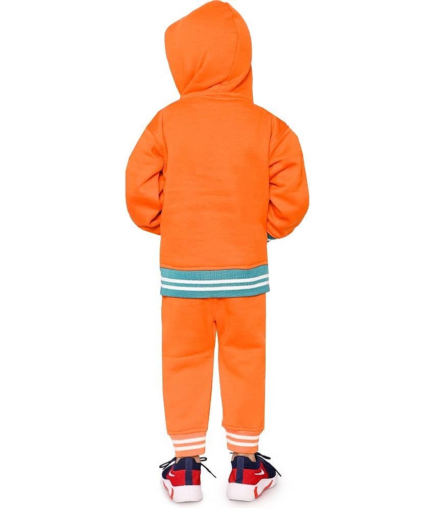 New Collection Pack of 1 Boys Polyester Cardigan Sweater ( Orange ) view 2