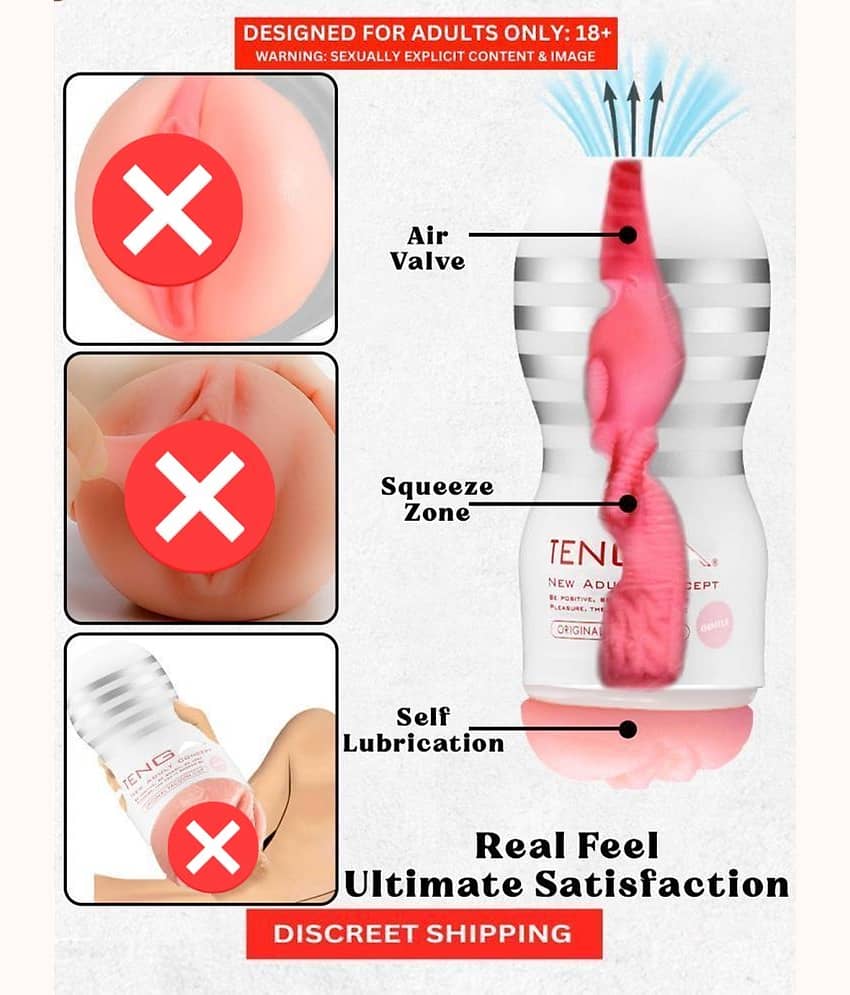 MALE MASTURBATOR TENGA HANDJOB CUP POCKET PUSSY FOR MEN | LOW PRICE PUSSY SEX TOY | WASHABLE, REUSABLE view 2