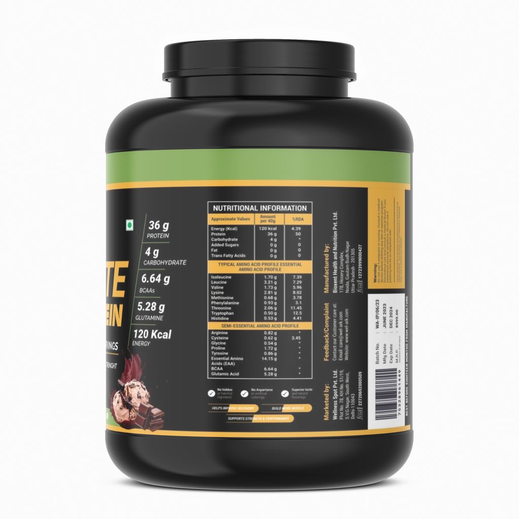 Wel-Ark ISO Pure Protein 90% Isolate for Men and Women (50 Serving) 2kg (4.4 lbs) (Chocolate) view 2