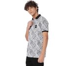 Mufti White & Black Houndstooth Print Polo view 2