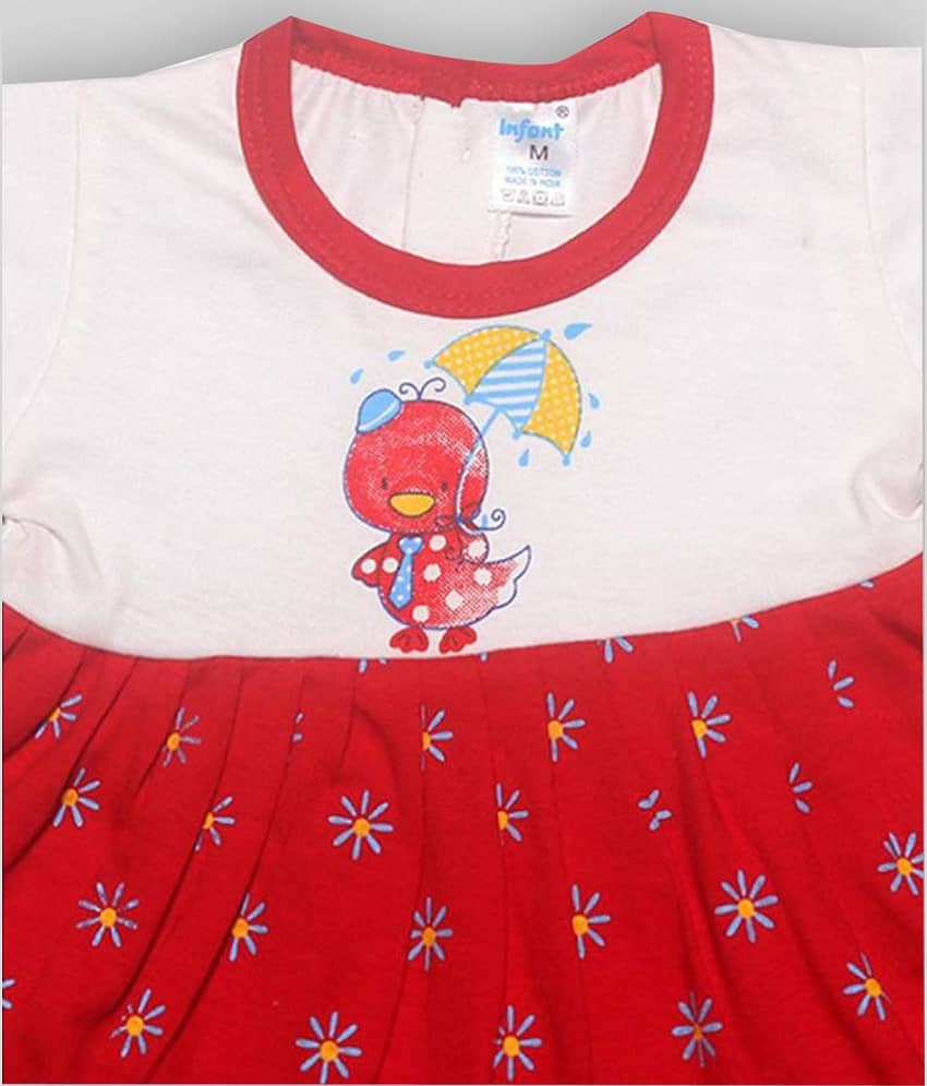 INFANT Baby Girls 100% Cotton Frocks ( Multi ) view 2
