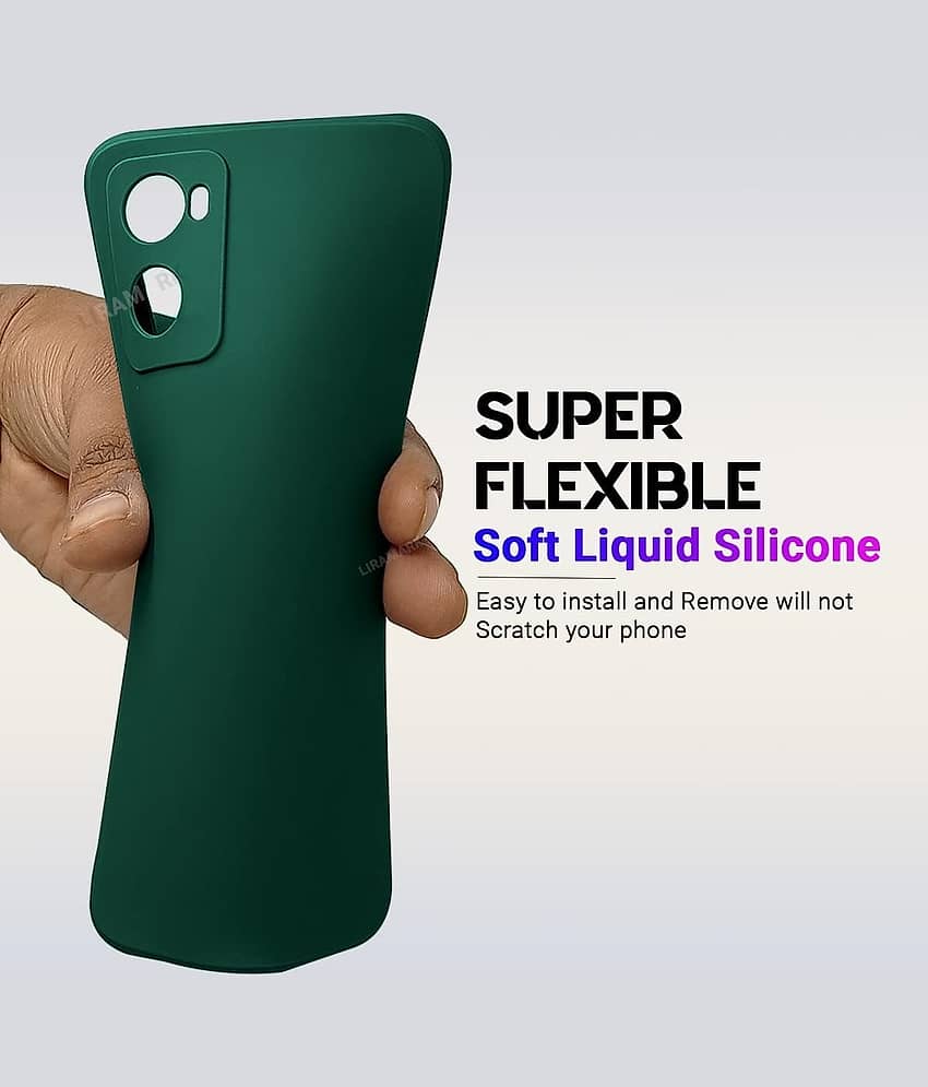 ZAMN - Green Silicon Plain Cases Compatible For OPPO K10 5G ( Pack of 1 ) view 2