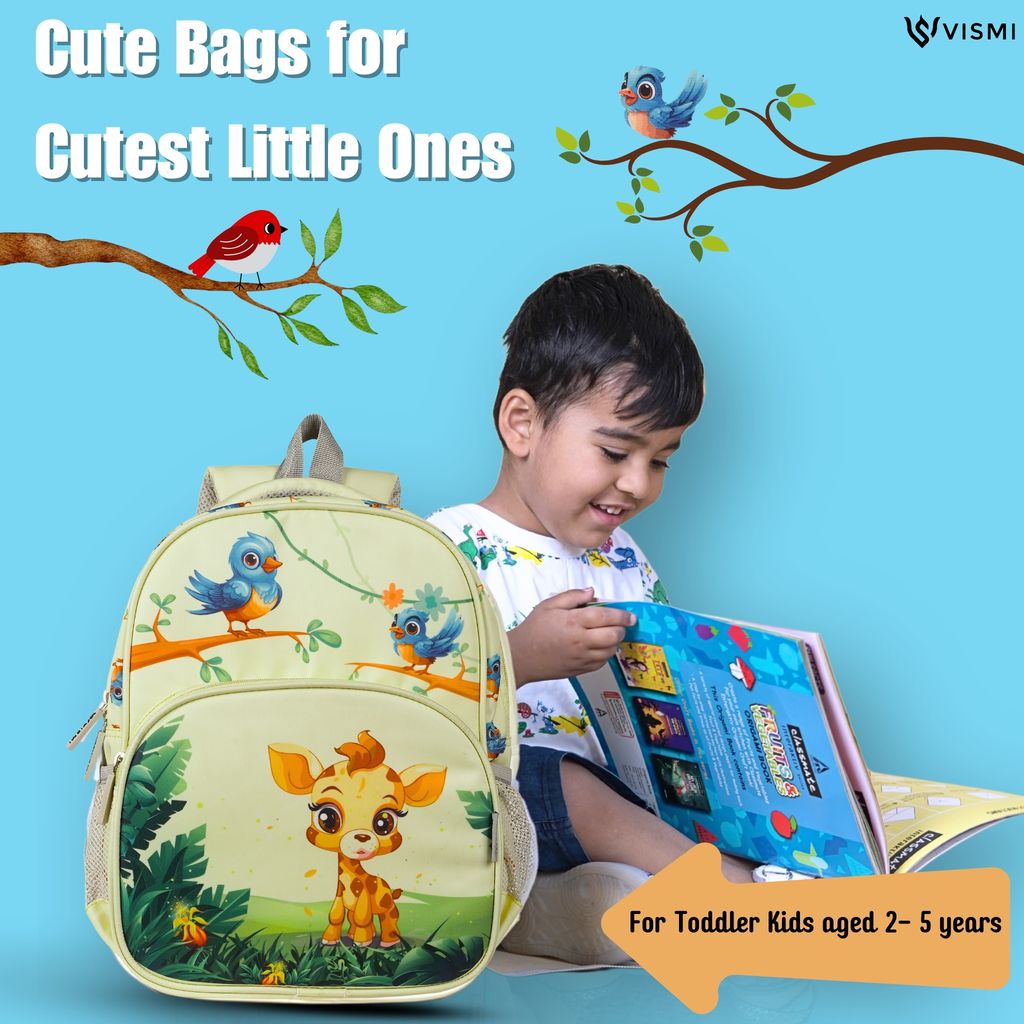 VISMIINTREND School Bags for Kids | School Backpack Bags | Water Resistant | Casual | Picnic | Travel | 2 to 5 Years Pre School Bags | Bag for Boys | Girls view 2