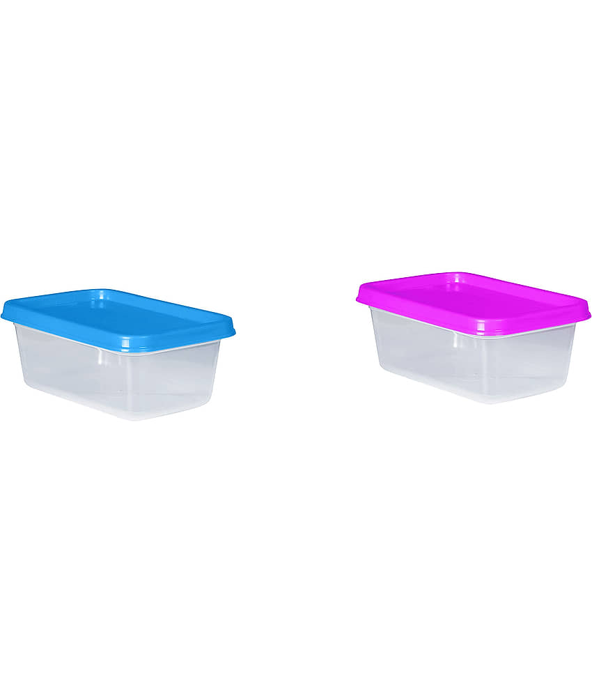 Woolco - storage container Multicolor Plastic Food Container ( Set of 6 ) - 500 ml view 2