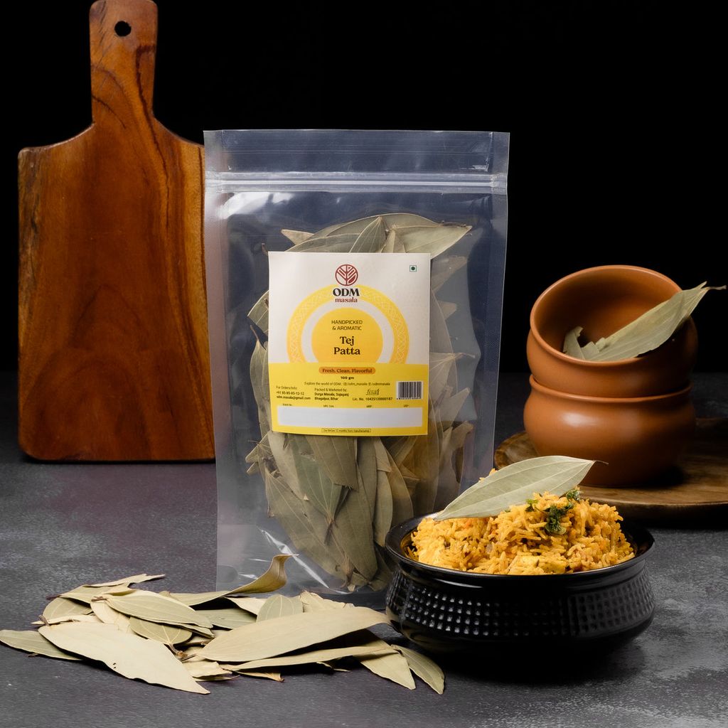 ODM Masala Bay Leaves (Tej Patta) - Whole Aromatic Leaves view 2