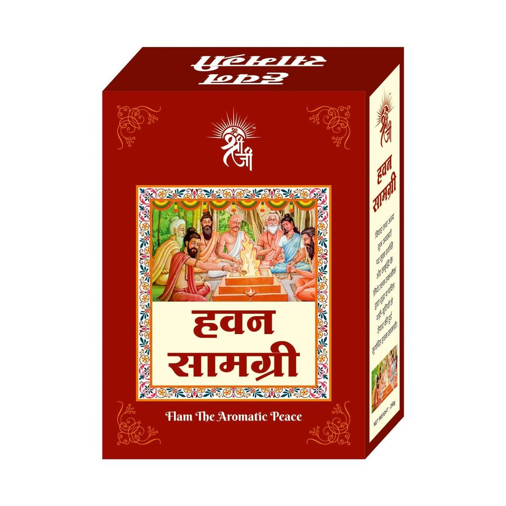 Shri Shriji Hawan Samgri 250 Grams � Traditional Herbal Resin Mix for Religious and Spiritual Ceremonies