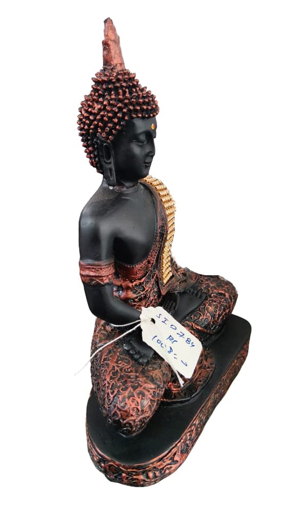 Exquisite Black & Copper Buddha Statue - Home Decor view 2