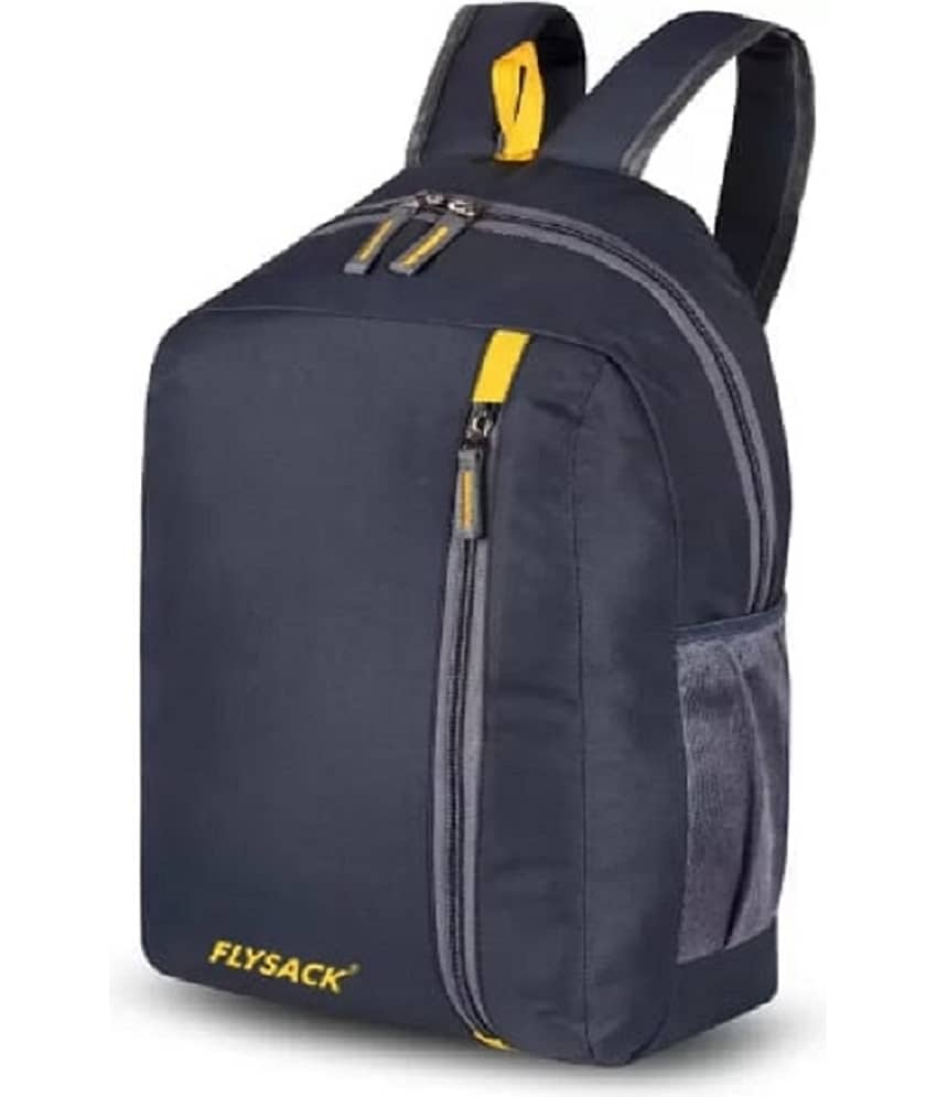 FLYSACK Blue PU Backpack ( 22 Ltrs ) view 2