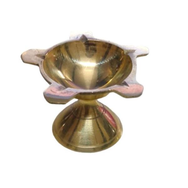 Brass 5 Star Diya 35 Gms