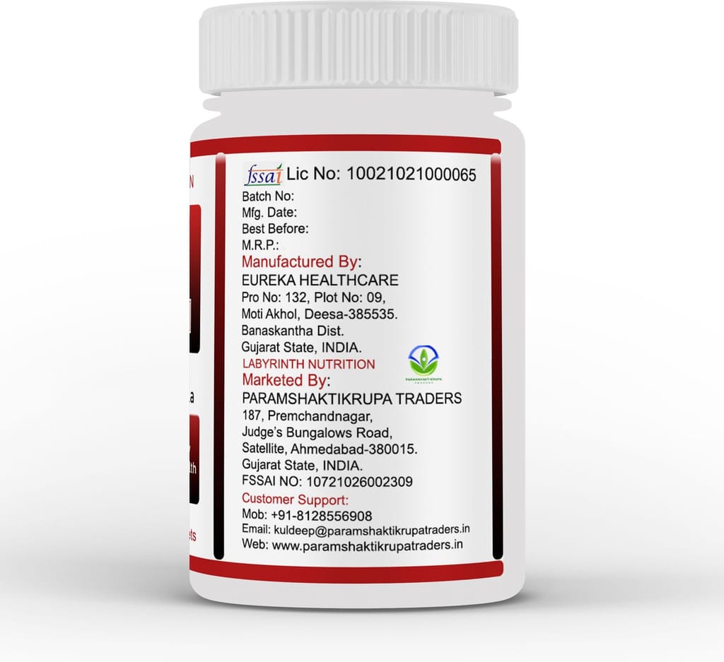 Labyrinth Nutrition Vitamin-D3 K2 Calcium Taurine Advanced Bone Building Formula 60 Tablets view 2