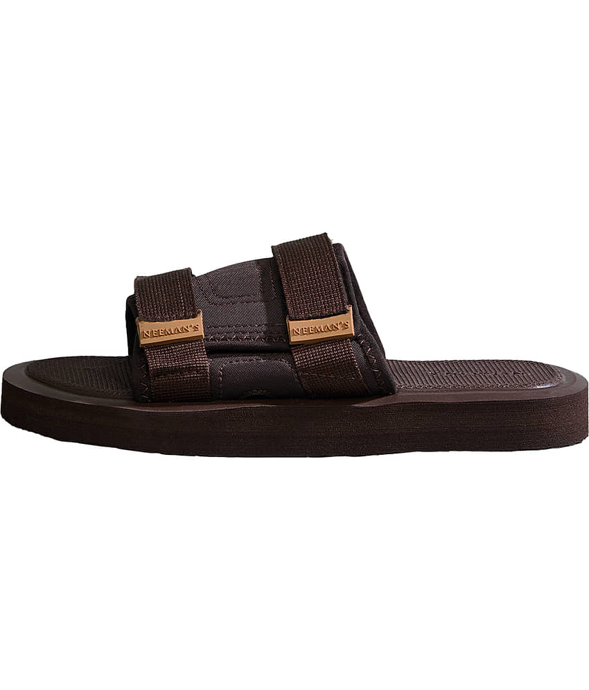 Neemans Black Men's Slide Flip Flop view 2