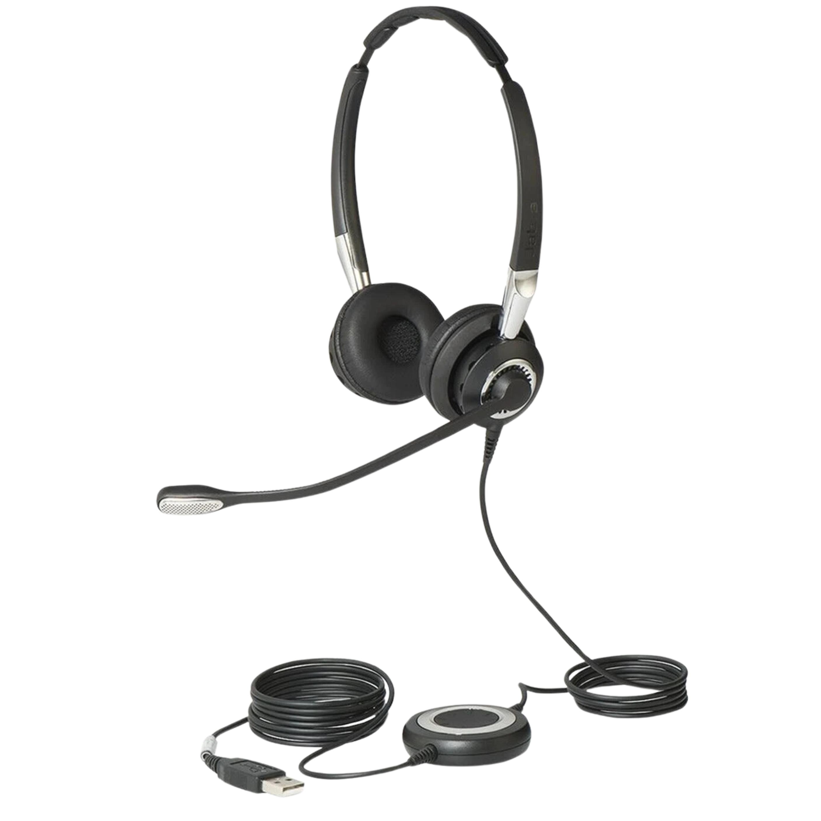 Refurbished JABRA | BIZ 2400 II | HEADSET WITH MIC | USB | Bluetooth V2.0 | BLACK view 2
