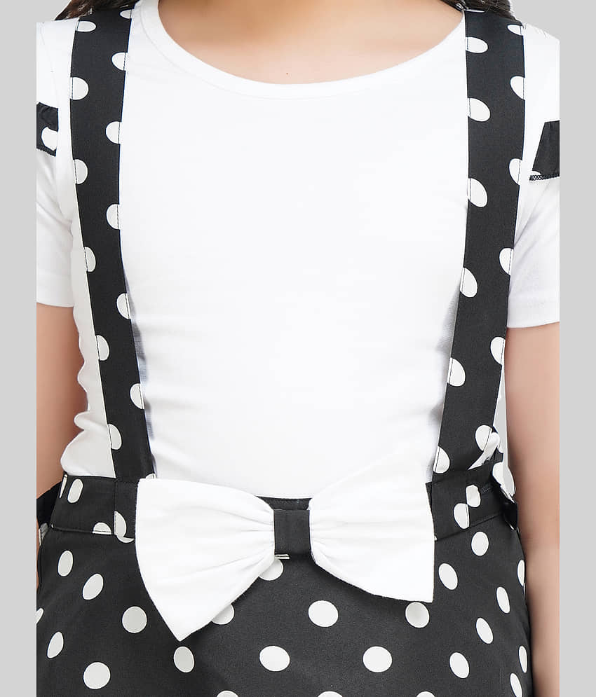 Being Naughty Pack of 1 Girls Polyester Top With Skirt ( White & Black ) view 2