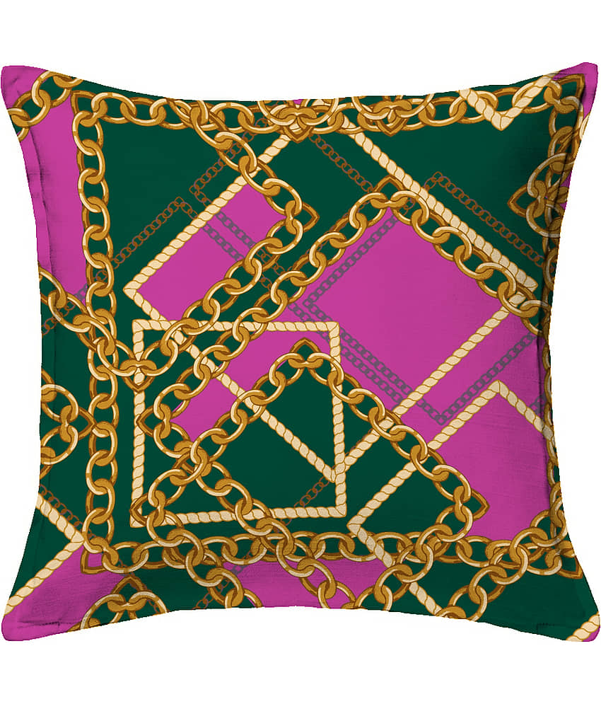 Houzzcode - Water Repellent Multi Polyester Pillow Covers 40x40x3 ( Pack of 1 ) view 2