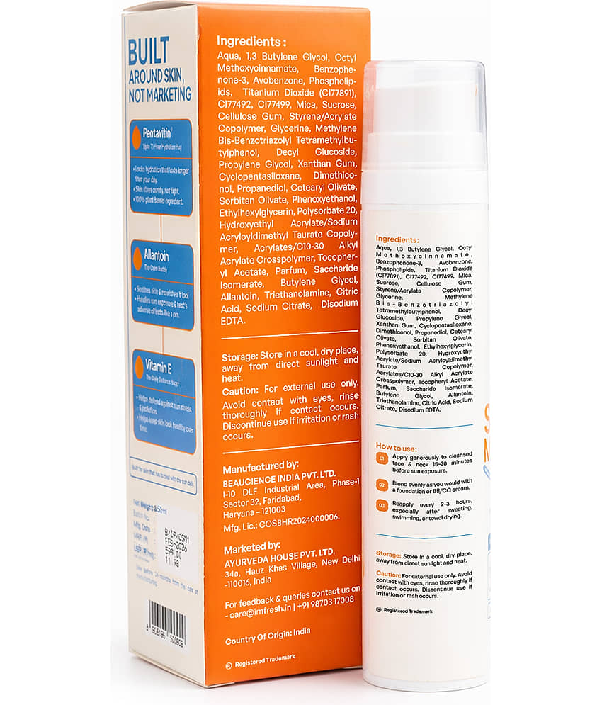 IMFRESH SPF 50 Sunscreen Cream For Normal Skin ( Pack of 1 ) view 2