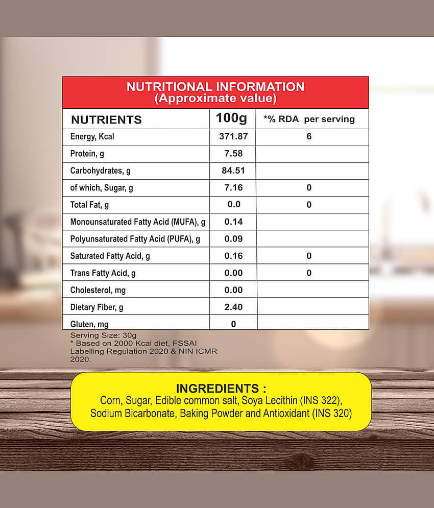 8AM Gluten Free Corn Flakes 300 gm Pack of 2 view 2