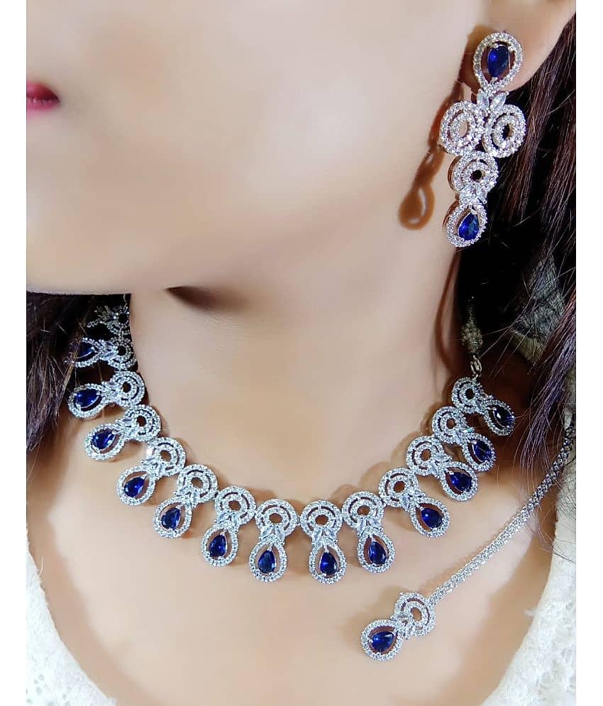 Ladymania Pink Alloy Necklace Set ( Pack of 1 ) view 2