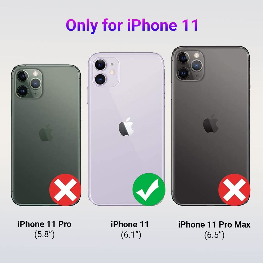LIRAMARK Liquid Silicone Soft Back Cover Case for Apple iPhone 11 view 2