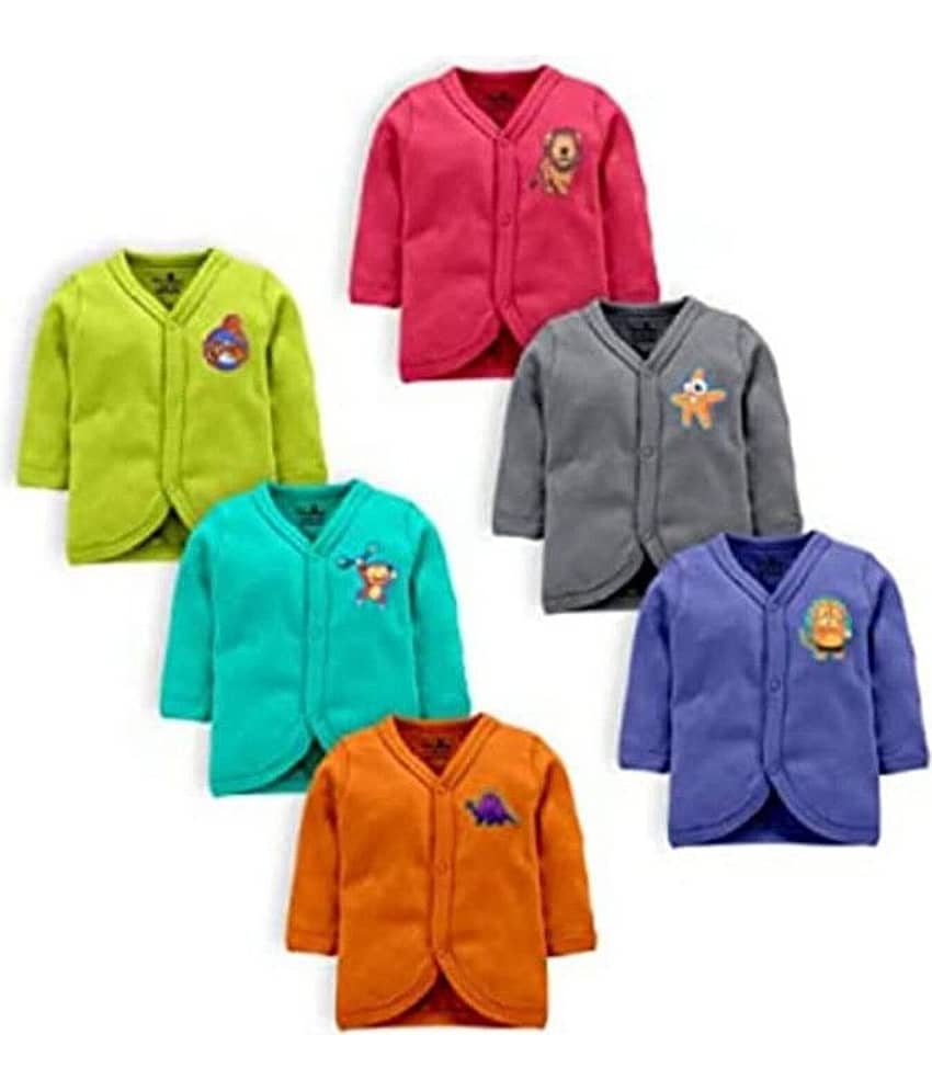NammaBaby Pack of 6 Baby Boys Cotton Blend T-Shirt ( Multi ) view 2