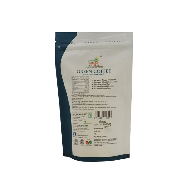 Arabica Green Coffee Beans - 200 gm view 2