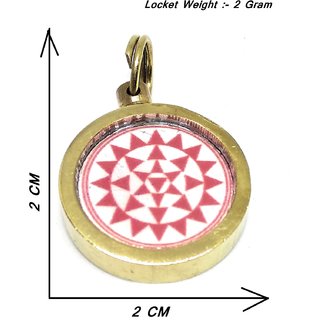 Ashtadhatu Maa baglamukhi Yantra Locket In Small Size Gold Plated To Protect You From Your Enemies view 2