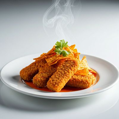 4 Crispy Veg Fingers + Mexican Spicy Crispy Nachos