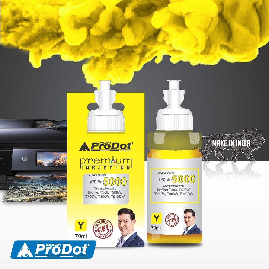 ProDot Br B5000/B6000 Inkjet Ink Refill Compatible with Brother DCP- T300, T310, T500W, T510W, T700W, T710W, T800W, T810W, MFC-T910DW, T4000DW, T4500DW Ink Tank Printers view 2