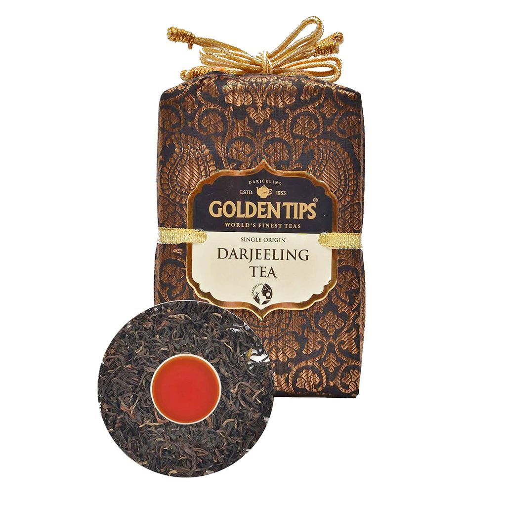 Golden Tips Classic Darjeeling Black Tea, Premium Loose-Leaf Tea, Rich Aroma & Delicate Flavor, (100 Gram, 50 cups) view 2