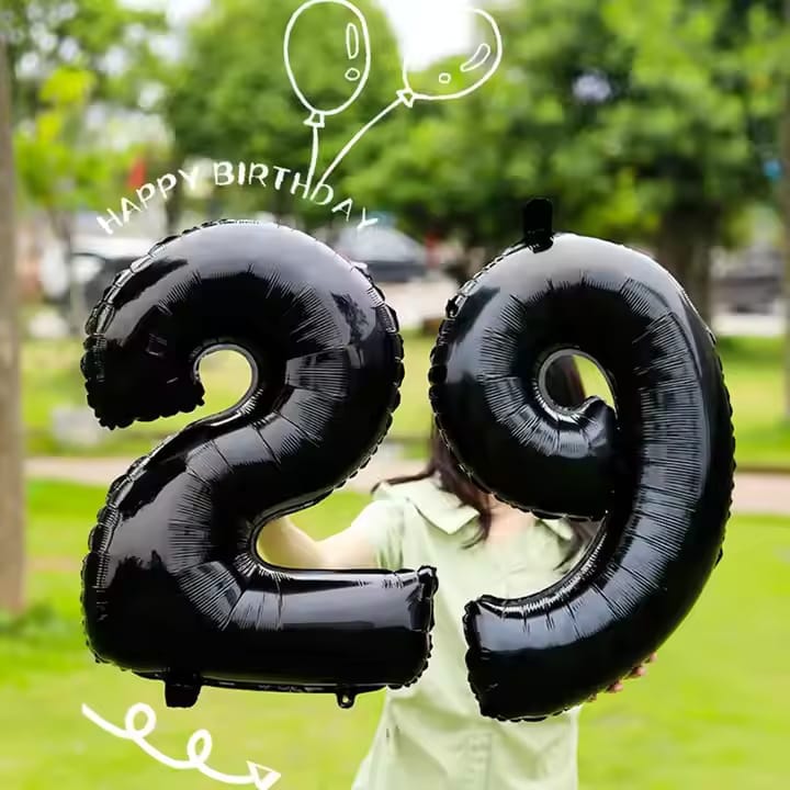 Foil Number Balloons Helium Inflatable 40 Inch view 2
