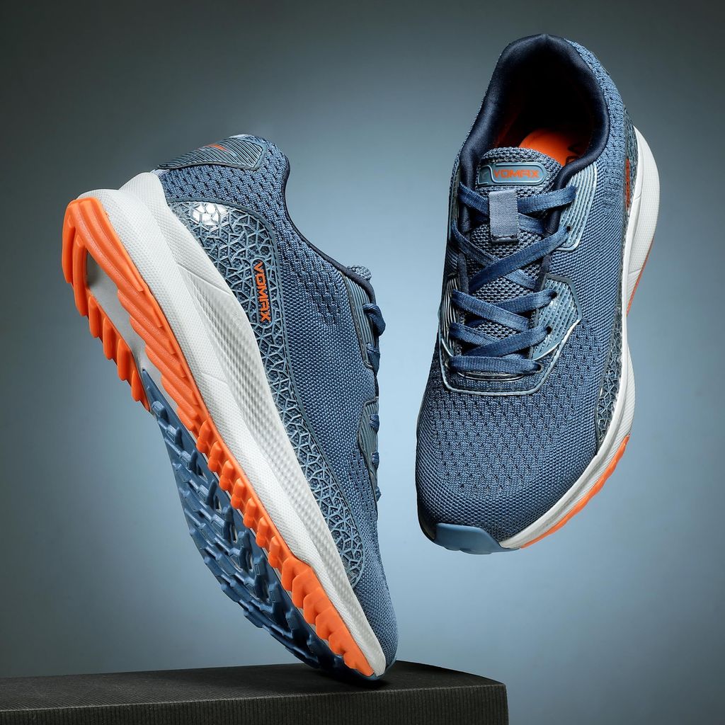 VOMAX SPORTS York-01 Men's Sport Shoes Breathable & Lightweight Flyknit Upper Lace up Walking, Road Running Shoes view 2