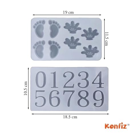 Cake Decoration For Garnishing Chocolate, Silicone Baking Moulds, Pack of 2 view 2
