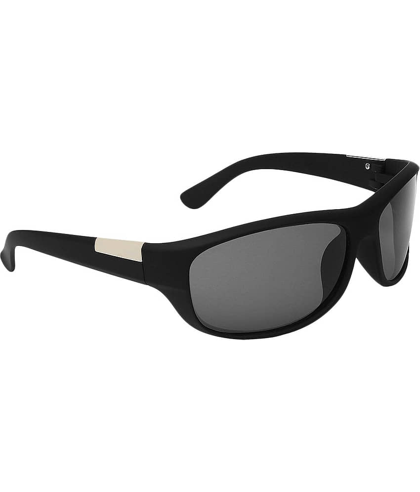 Kanny Devis - Black Wrap Around Sunglasses ( Pack of 1 ) view 2