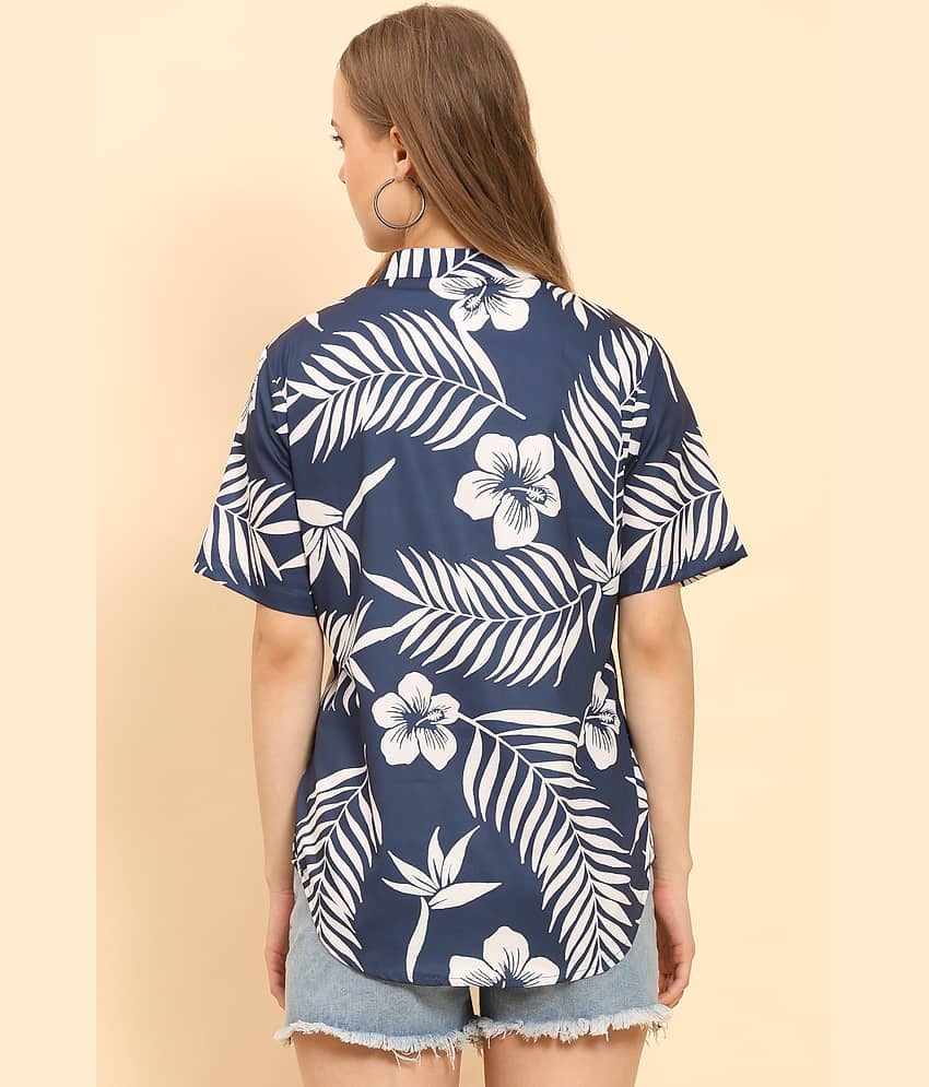 ENCIGER Women Printed Polyester Shirt ( Beige ) view 2
