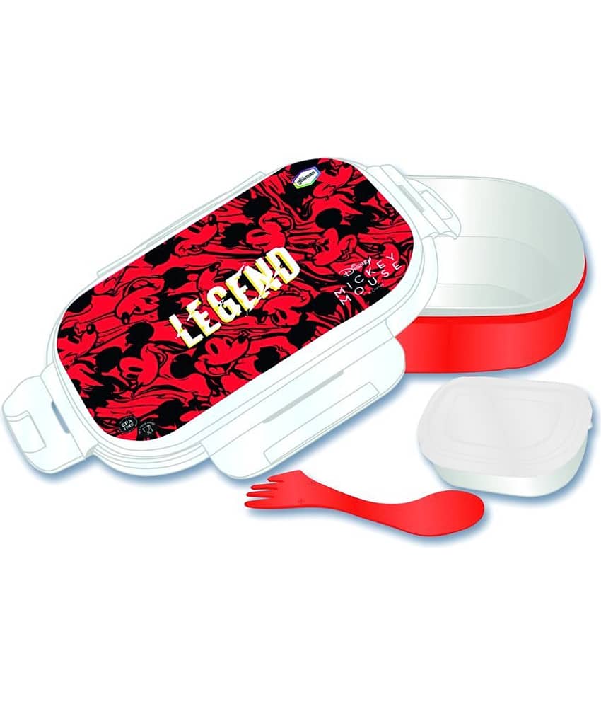 Gluman - 3D Disney Mickey Snappy Stainless Steel School Lunch Boxes 2 - Container ( Pack of 1 ) view 2