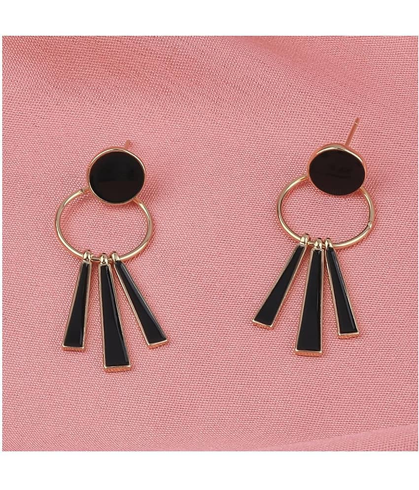 SILVER SHINE Exclusive Gold Plated Charm Party Wear Dangle Earring For Women Girl view 2