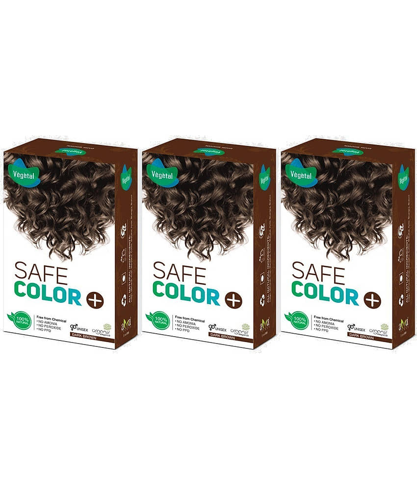 Vegetal Natural Semi Permanent Hair Color 100 g Dark Brown