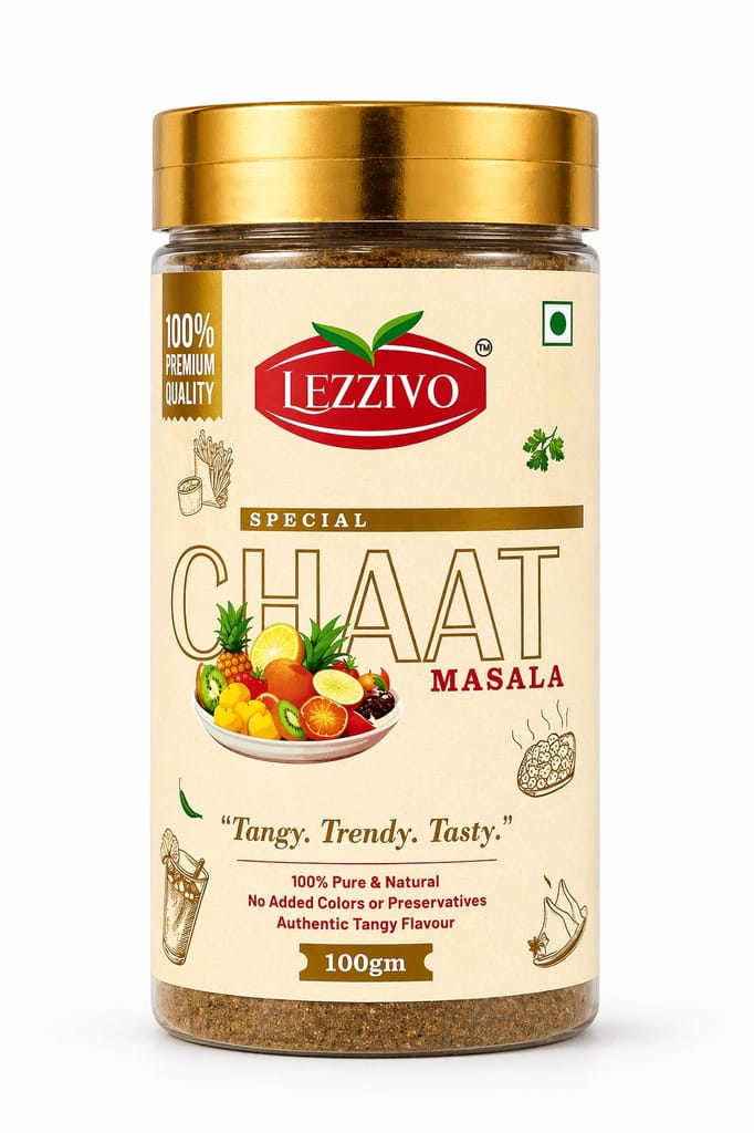 LEZZIVO Special Chat Masala - 100g | Chaat Masala | Chatpata Masala | 100% Pure & Natural Ingredients