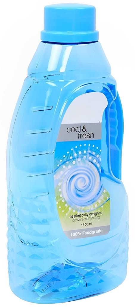 HYFIC Superplast Plastic Fontana PET Bottle 1.5 Litre, Set of 2, Pink and Blue view 2