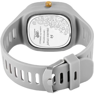 Grey Dial Analog Silicon Strap Addi Stylish Designer Analog Watch - For Boys view 2