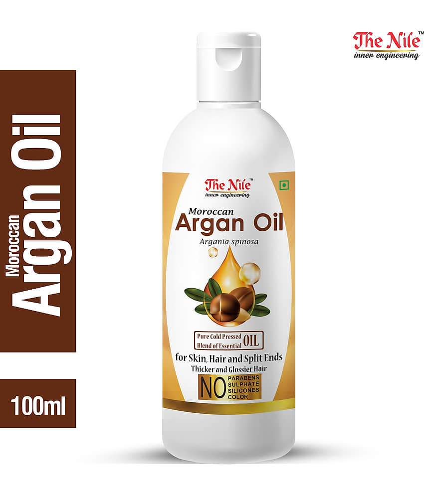 The Nile Argan Oil 100 ML + Castor Oil 200 ML Skin & Hair Care 300 mL Pack of 2 view 2